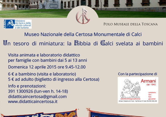 Miniature svelate in Certosa: la Bibbia per famiglie